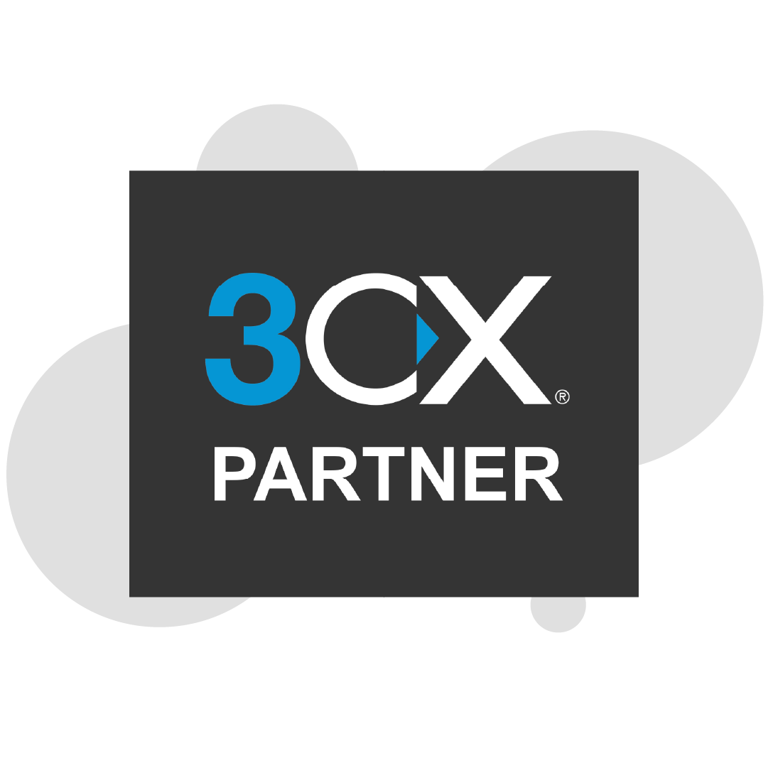 Logo de 3CX Partner, service de téléphonie fixe